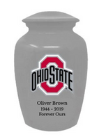 Fan Series - Ohio State University Buckeyes Silver Memorial Cremation Urn - IUOHIO101