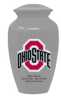 Fan Series - Ohio State University Buckeyes Silver Memorial Cremation Urn - IUOHIO101
