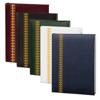 Value Series Filigree Memorial Guest Book-6 Ring-STVL104-Burgundy