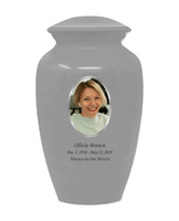 Classic Custom Photo Urn - IUUVP200-Silver