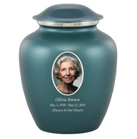 Elite Custom Photo Urn - IUUVP100-TEAL