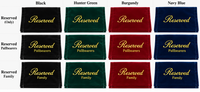 Reserved Seat Sign - IUSIGN100