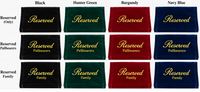 Reserved Pallbearer Seat Sign - IUSIGN101