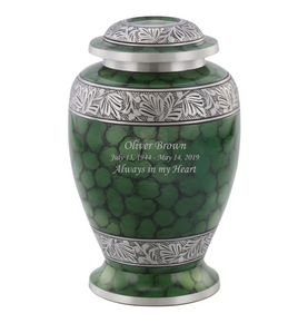 Green Fire Avoca Cremation Urn - Overstock Deal - IUMS141