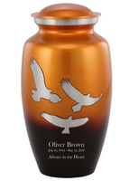 Modest Series - Sunset Wings to Eternity Cremation Urn - IUAL153-O