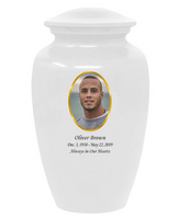 Classic Custom Photo Urn - IUUVP200-White