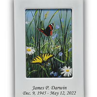 Photo Frame MDF Urn - White