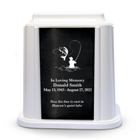 Crown Niche Urn - Fishing (Black or White Color Available)