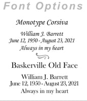 Classic Custom Photo Urn - IUUVP200-Silver