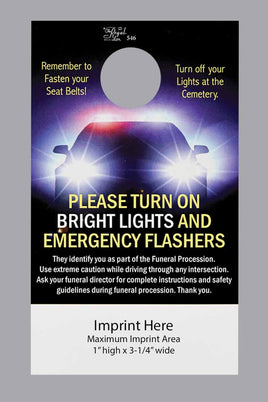 Headlight Card - Black - 546