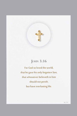 Cross Pin and Card