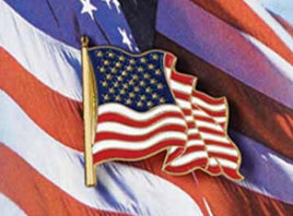 Flag Pin ONLY