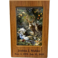 Photo Frame MDF Urn - White