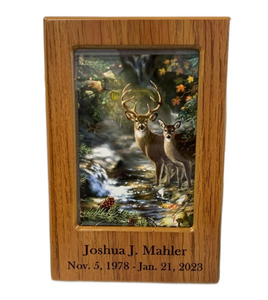 Photo Frame MDF Urn - White
