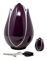 Tulip Series - Fiberglass Cremation Urn, Purple - IUFS102-Purple