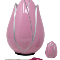 Tulip Series - Fiberglass Cremation Urn, Pink - IUFS102-Pink