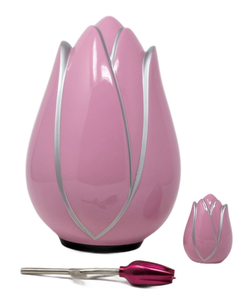 Tulip Series - Fiberglass Cremation Urn, Pink - IUFS102-Pink