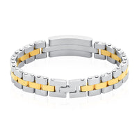 Stainless Steel Silver & Gold Bracelet - IUBR206