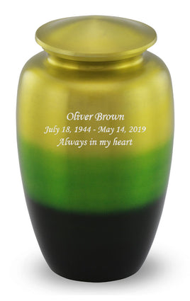 Classic Value Yellow & Green Ombré Urn - IUVU109