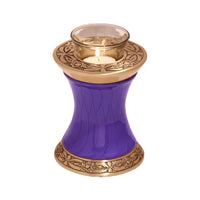 Baroque Purple Tealight Cremation Urn - IUTL103
