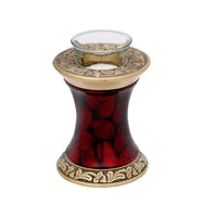 Crimson Marble Tealight Cremation Urn - IUTL108