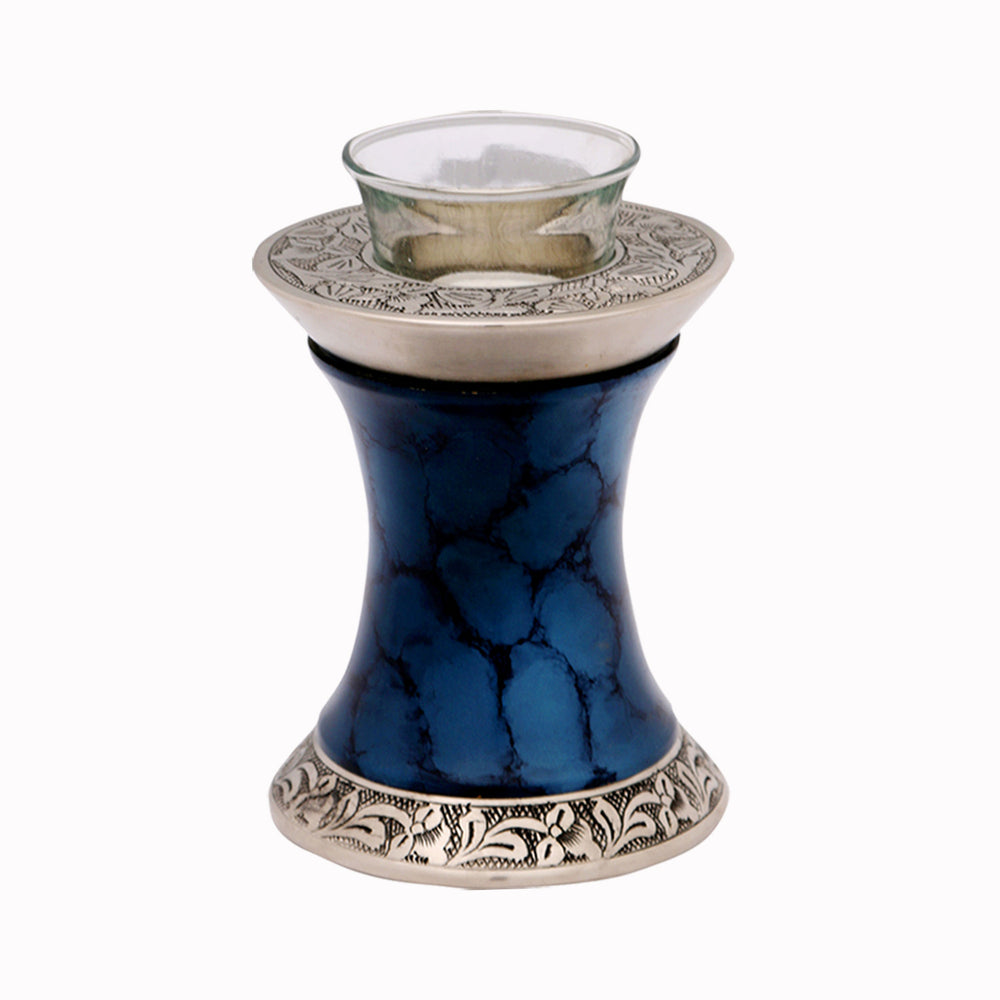 Midnight Iris Tealight Cremation Urn - IUTL109