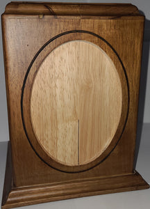 IMPERFECT - Wood Cremation Urn with Place for Image - NON-RETURNABLE