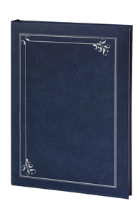 Art Deco Memorial Guest Book - W Silver/Gold Foil - 6 Ring