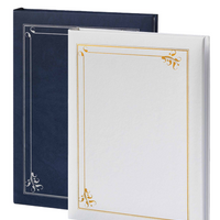 Art Deco Memorial Guest Book - W Silver/Gold Foil - 6 Ring