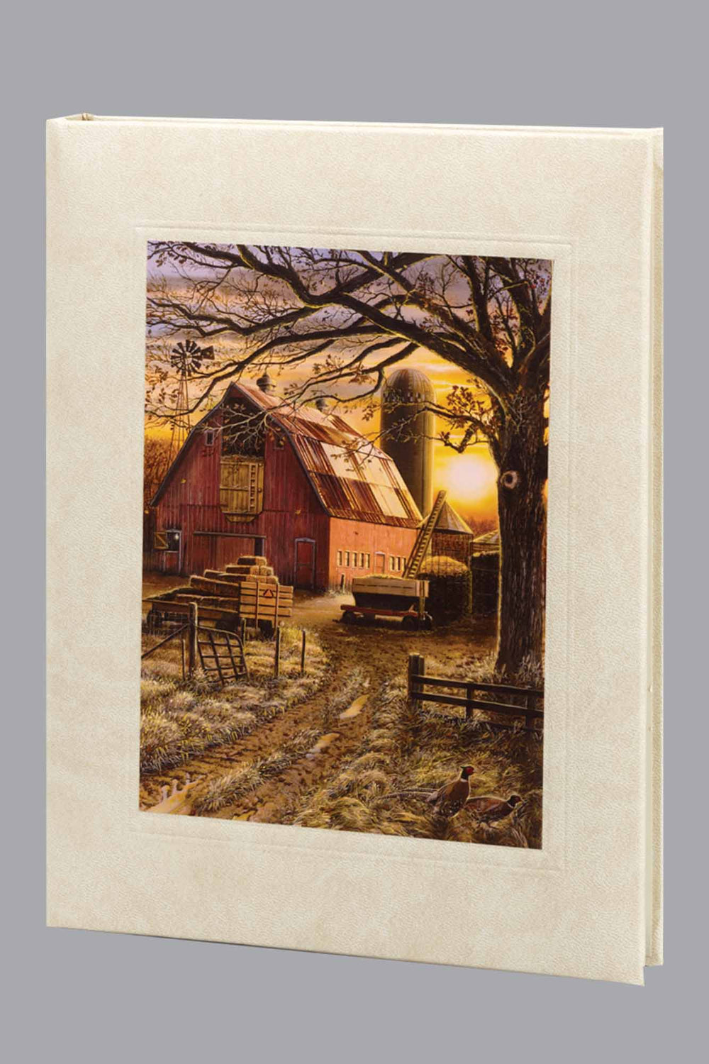 Farm Harvest Funeral Guest Book - 6 Ring - ST7523-BK