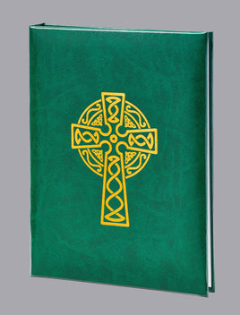 Celtic Cross Funeral Guest Book - Blue - 6 Ring - ST8574-BK