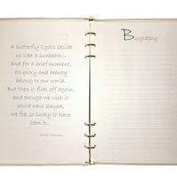 Good Earth Memorial Guest Book - Fern Green - 6 Ring