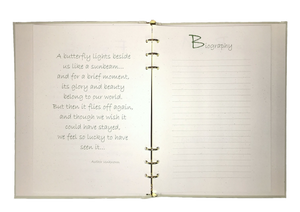 Good Earth Memorial Guest Book - Fern Green - 6 Ring