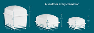 Urn Burial Vault - White