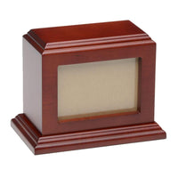 Cherry Finish Deco Top Picture Frame Pet Cremation Urn - IUB011