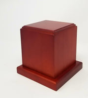 Cherry Finish Tower Pet Cremation Urn - IUB002