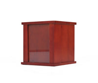 Cherry Finish Tower with Picture Frame Pet Cremation Urn - IUB006