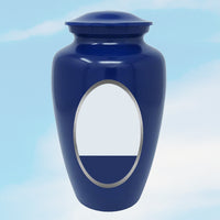 Custom Photo Urn Blue - IUCU100-Blue