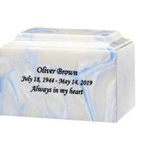Blue Onyx Marble Urn