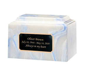 Blue Onyx Marble Urn
