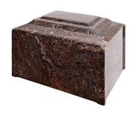 Ruby Pillared Cultured Marble Adult Cremation Urn
