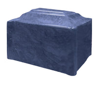Twilight Blue Pillared Cultured Marble Adult Cremation Urn