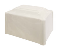 White Pearl Pillared Cultured Marble Adult Cremation Urn
