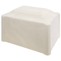 White Pearl Pillared Cultured Marble Adult Cremation Urn