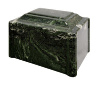 Winter Pines Pillared Cultured Marble Adult Cremation Urn