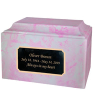 Carnation Pink Cultured Marble Urn - IUCM400