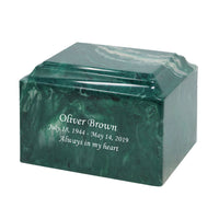 Emerald Grace Cultured Marble Urn - IUCM816