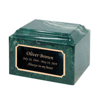 Emerald Grace Cultured Marble Urn - IUCM816
