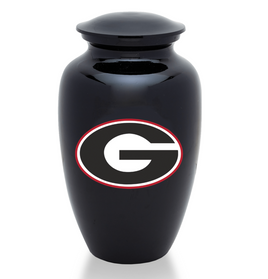 Fan Series - University of Georgia Bulldogs Memorial Cremation Urn, Black - IUUGA101