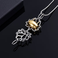 Lotus Blossom Shaped Gold Pendant - IUPN252-G
